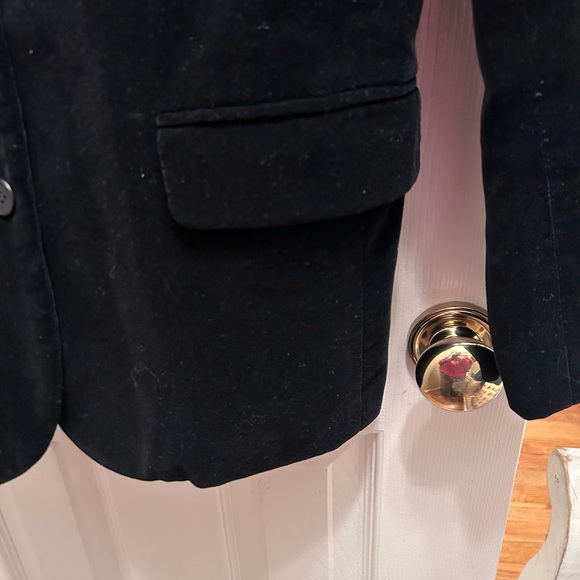 Polo Jeans Co-Ralph Lauren Black Velvet 4-Button Blazer Jacket w/Pockets. Size 6 - Picture 5 of 8